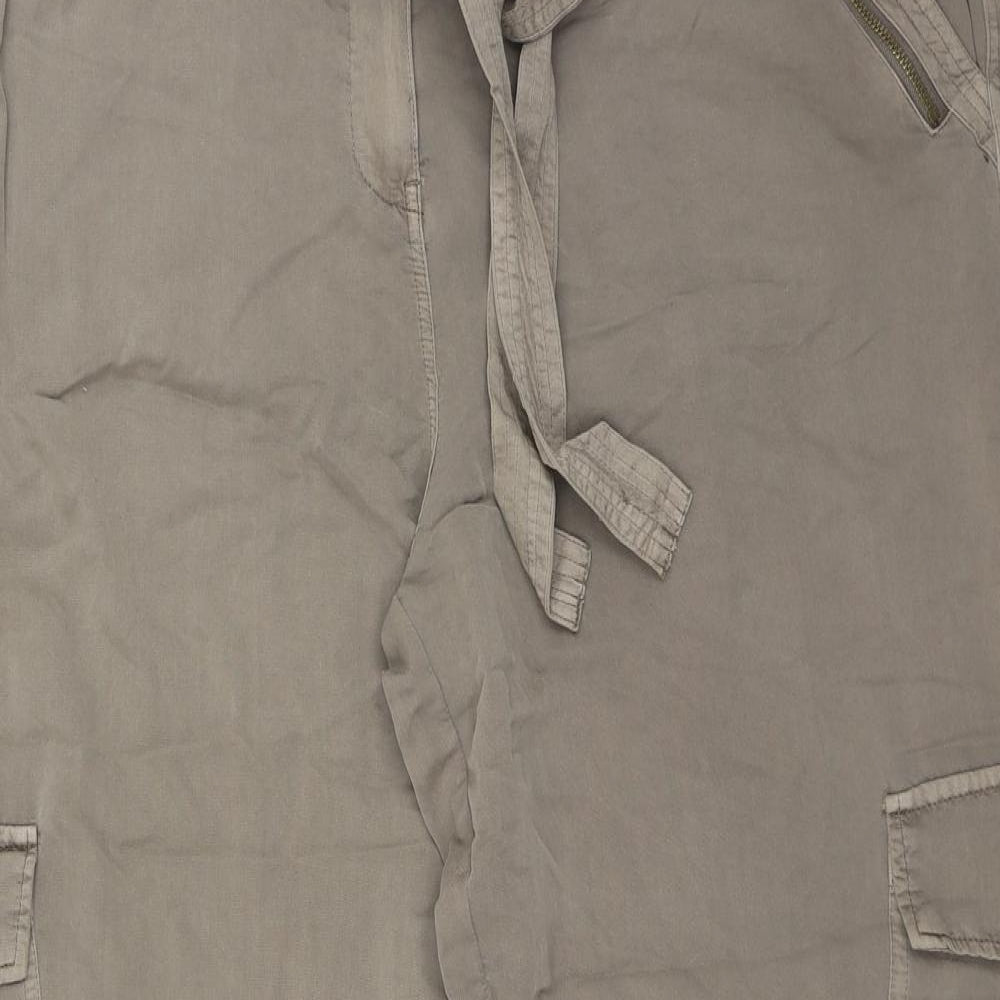 George Womens Brown  Viscose Cargo Trousers Size 20 L29 in Regular Button