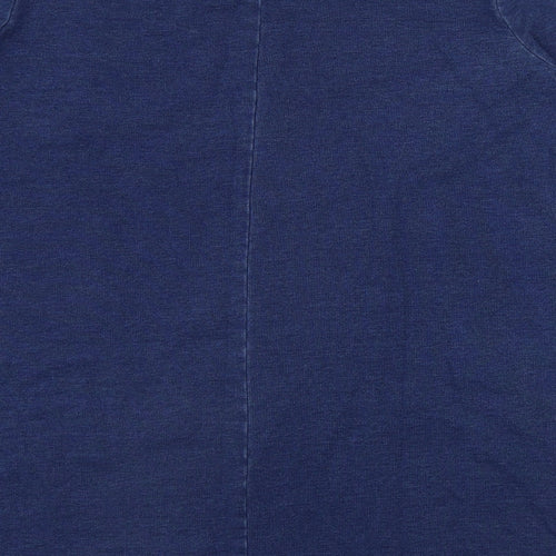 TU Womens Blue  Cotton Basic T-Shirt Size 20 Round Neck