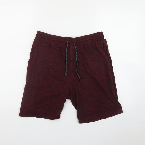 NEXT Mens Red  Cotton Sweat Shorts Size M L7 in Regular