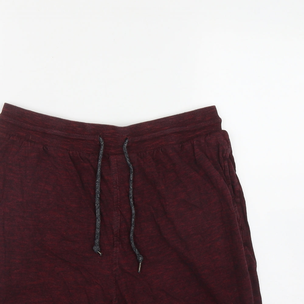 NEXT Mens Red  Cotton Sweat Shorts Size M L7 in Regular