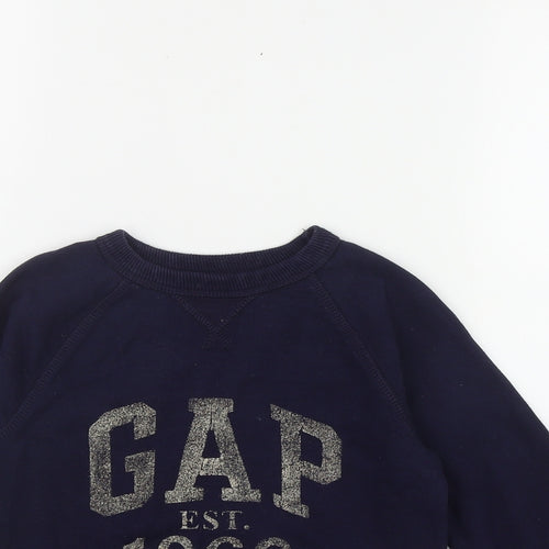Gap Boys Blue  Cotton Pullover Sweatshirt Size 4-5 Years