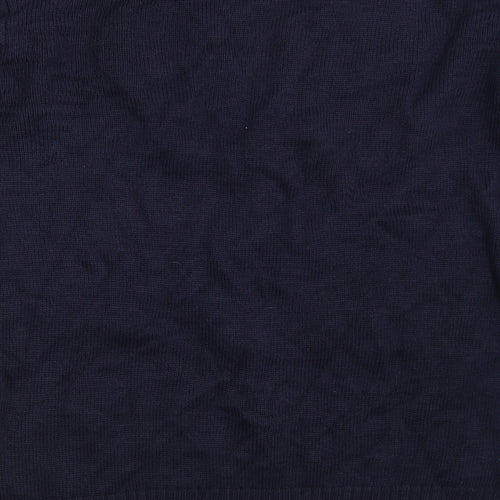 Dunnes Stores Mens Blue Crew Neck Polka Dot Acrylic Pullover Jumper Size L   - Christmas Jumper