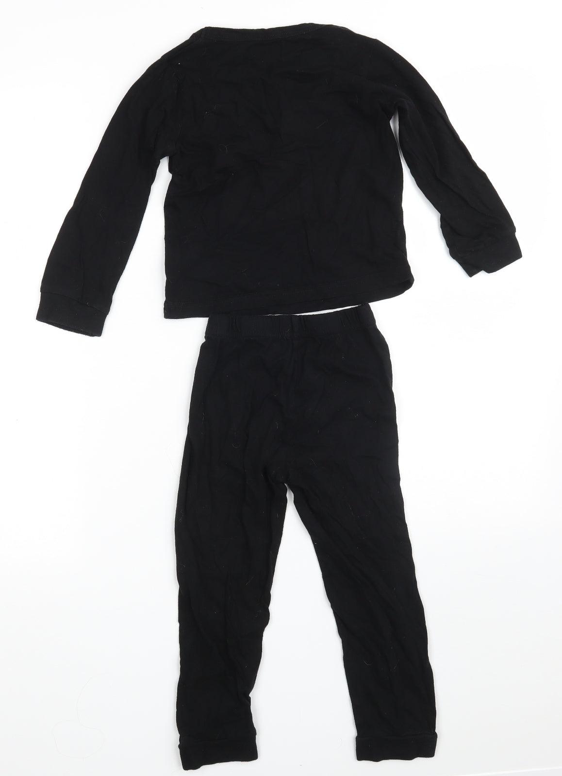 TJM Ltd  Boys Black  100% Cotton  Lounge Set Size 3-4 Years   - Hallow Scream