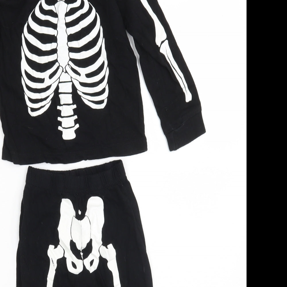 TJM Ltd  Boys Black  100% Cotton  Lounge Set Size 3-4 Years   - Hallow Scream