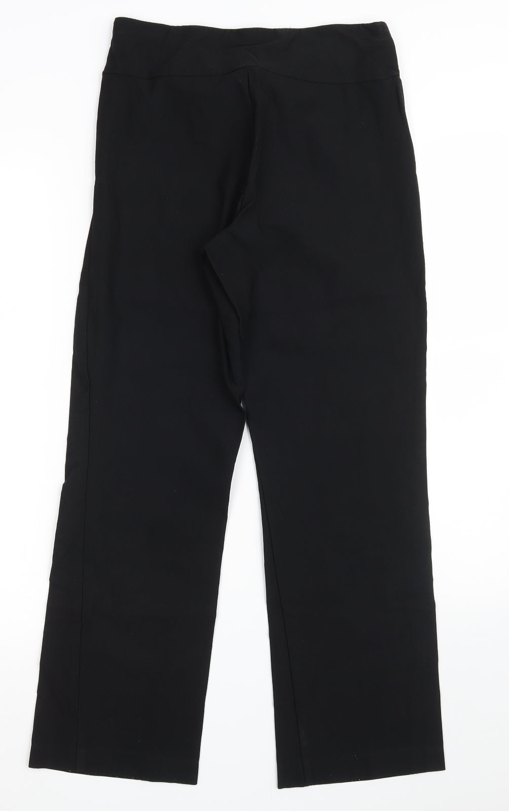Mr. Max Fashions  Womens Black  Viscose Trousers  Size 12 L27 in Regular