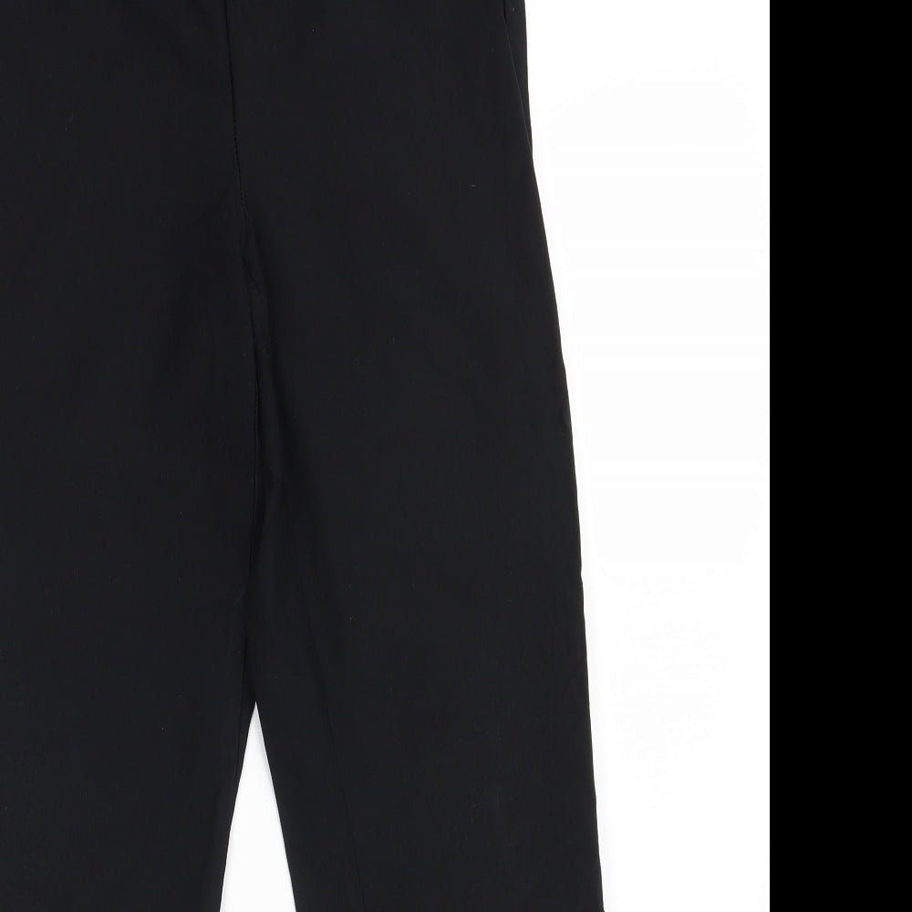 Mr. Max Fashions  Womens Black  Viscose Trousers  Size 12 L27 in Regular