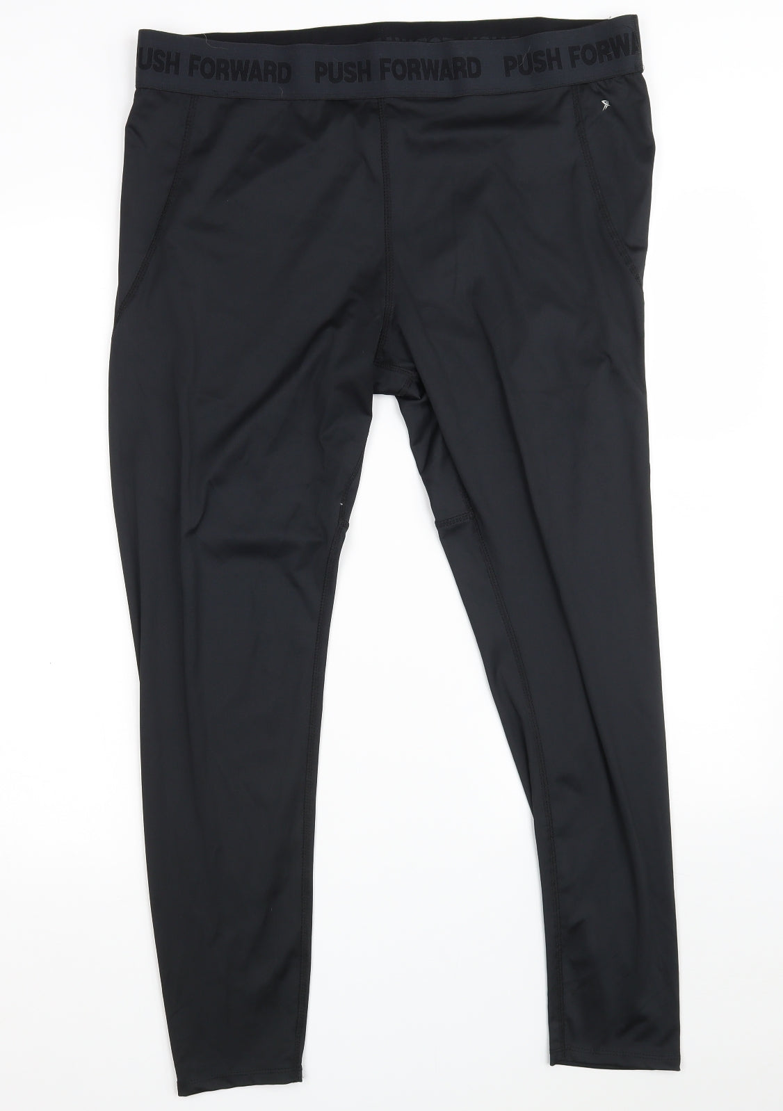 Primark Womens Black  Polyester Compression Leggings Size XL L27 in Athletic  - Size 18-20