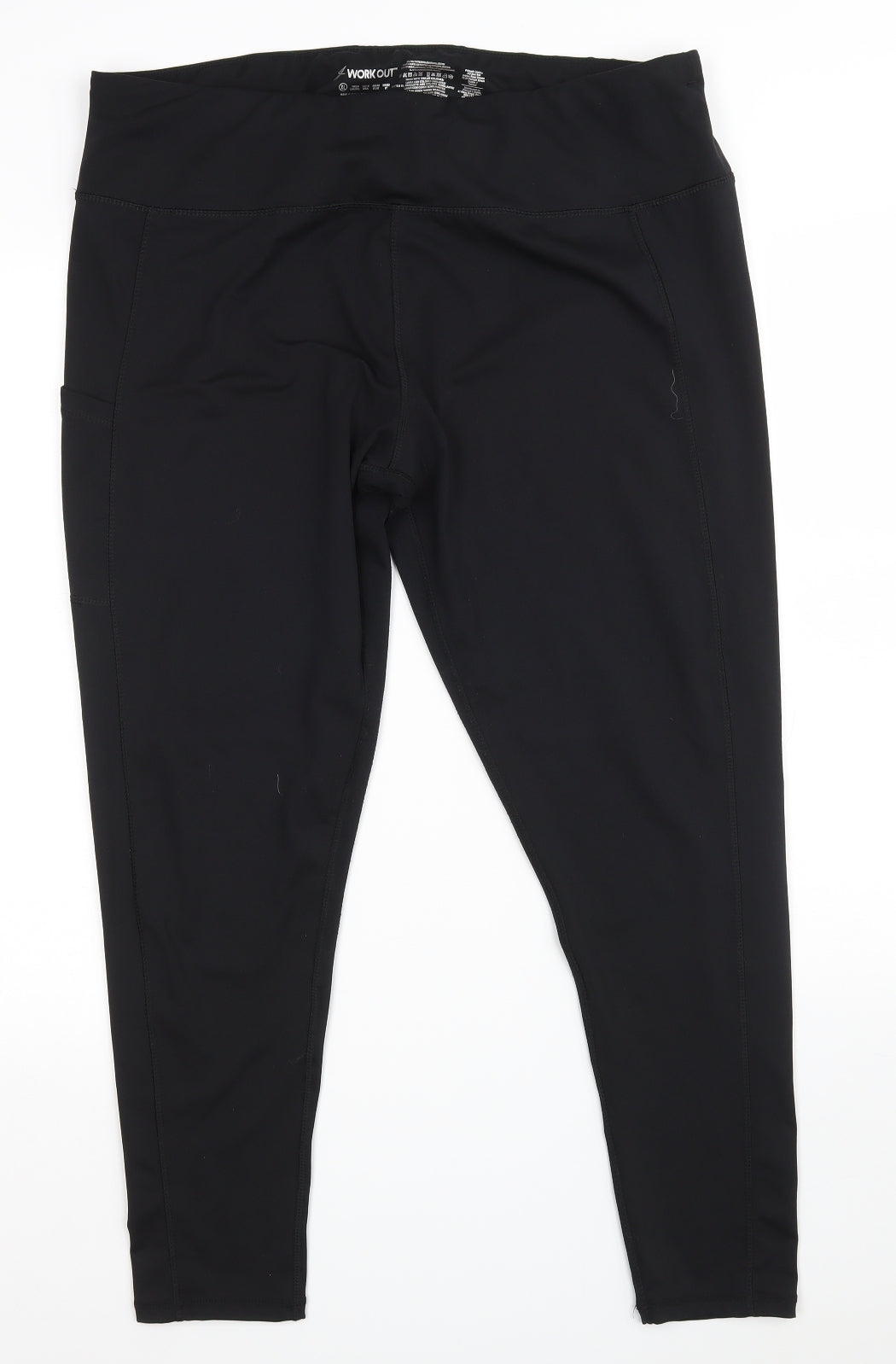 Primark Womens Black  Polyester Compression Leggings Size XL L26 in Athletic  - Work Out