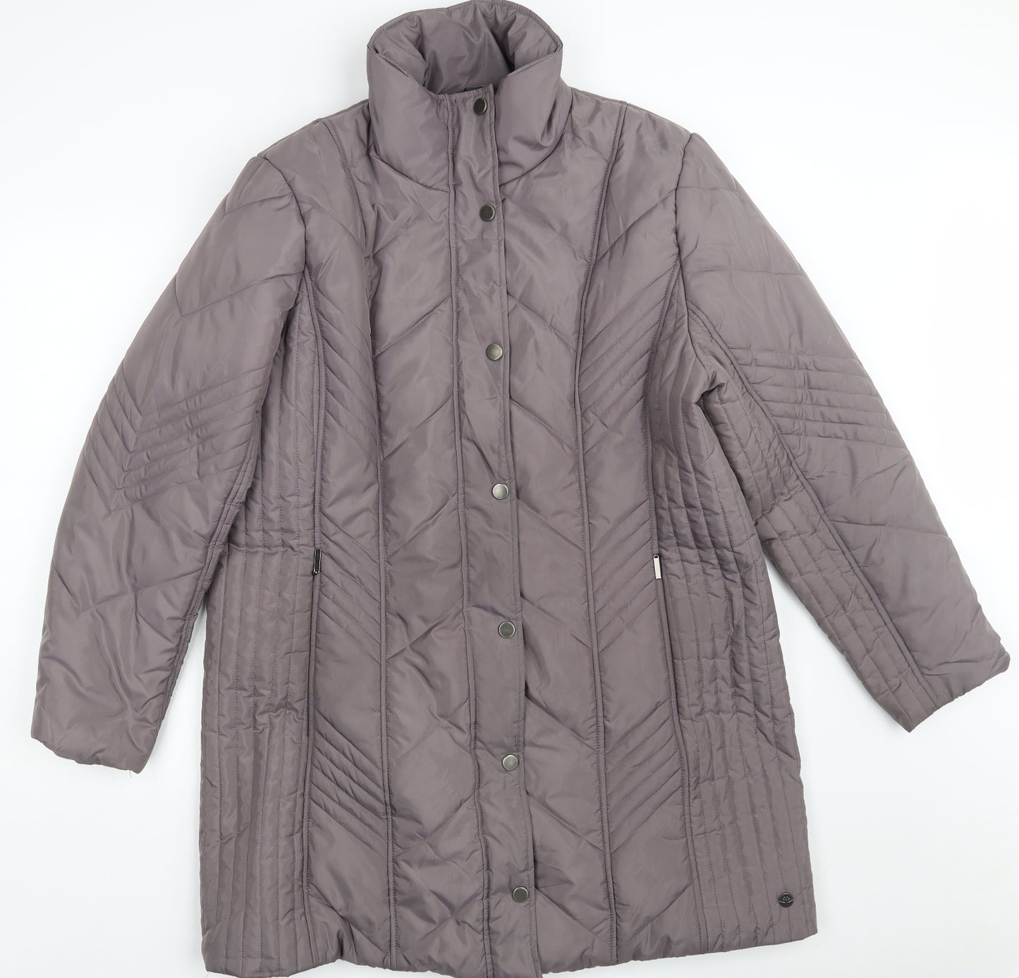 TIGI Womens Purple   Quilted Coat Size 18  Zip - Size 18-20