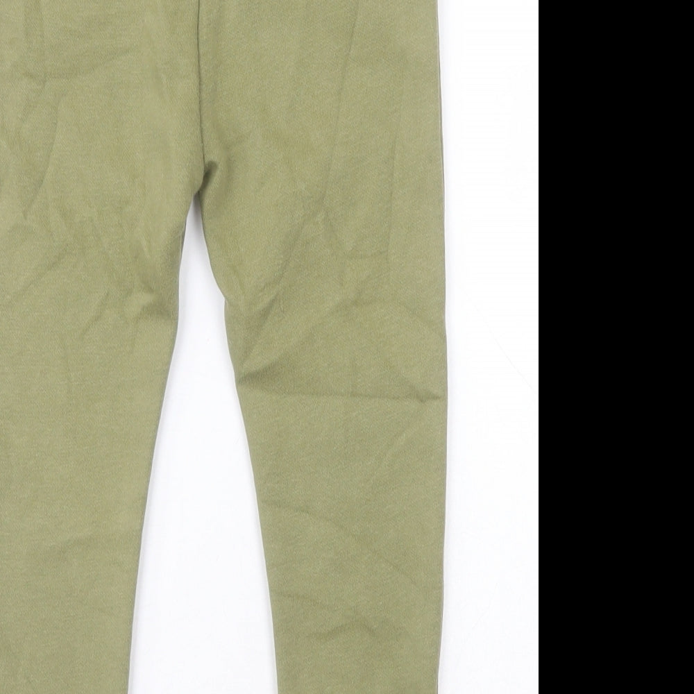 F&F Boys Green  Cotton Jegging Trousers Size 3-4 Years  Regular Drawstring - Dinosaur