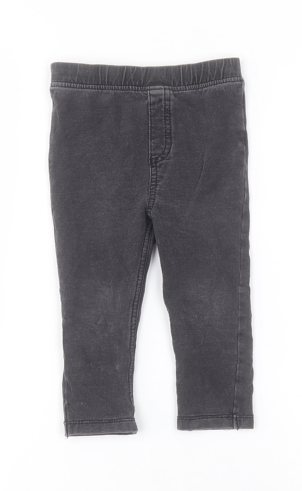 George Baby Black  Cotton Jogger Leggings Size 12-18 Months  Pullover