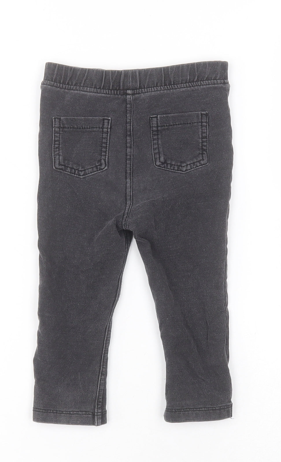 George Baby Black  Cotton Jogger Leggings Size 12-18 Months  Pullover