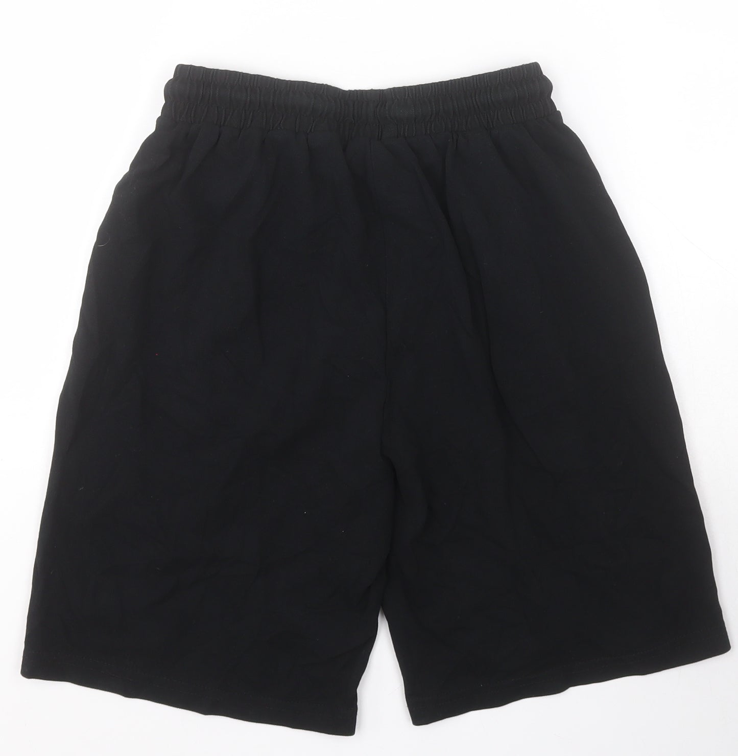 Boohoo Man Mens Black  Cotton Sweat Shorts Size S L7 in Regular Drawstring