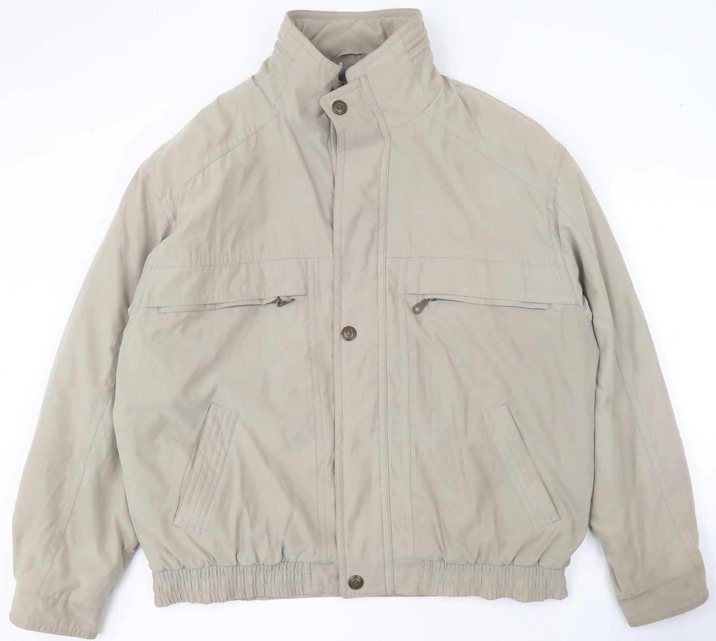C&A Mens Beige   Jacket Coat Size 2XL  Zip