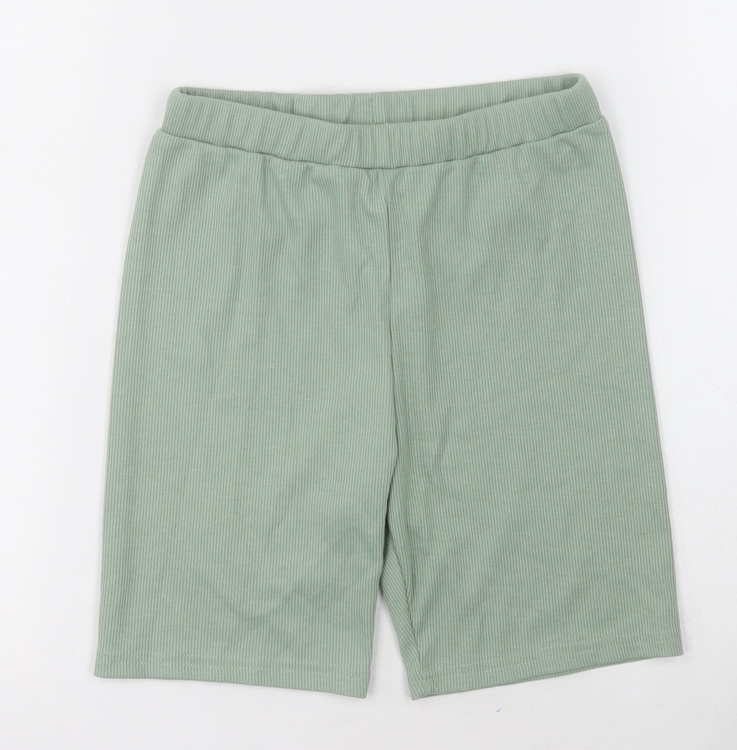 SheIn Girls Green  Polyester Sweat Shorts Size 10 Years  Regular