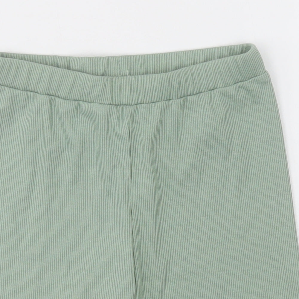 SheIn Girls Green  Polyester Sweat Shorts Size 10 Years  Regular