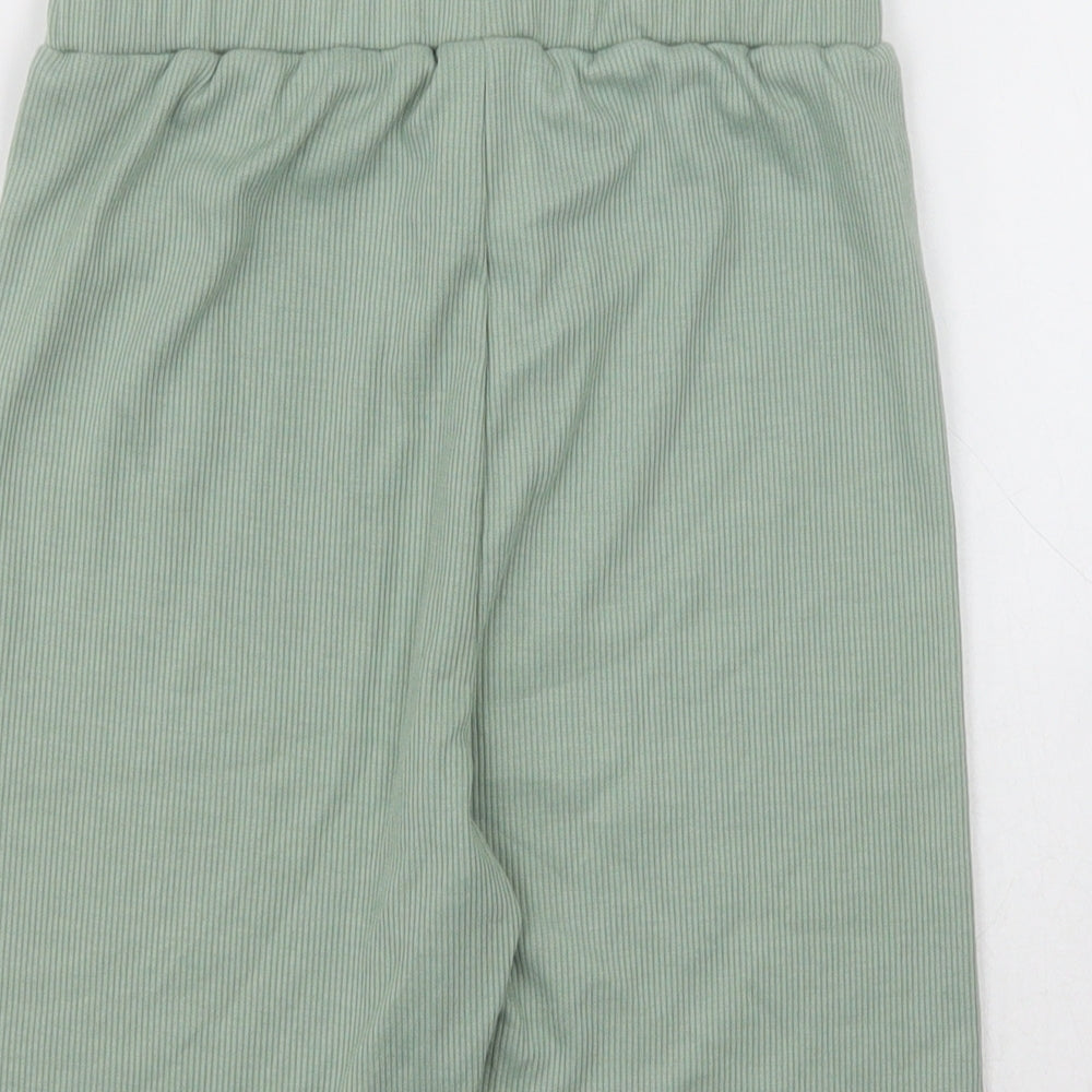 SheIn Girls Green  Polyester Sweat Shorts Size 10 Years  Regular