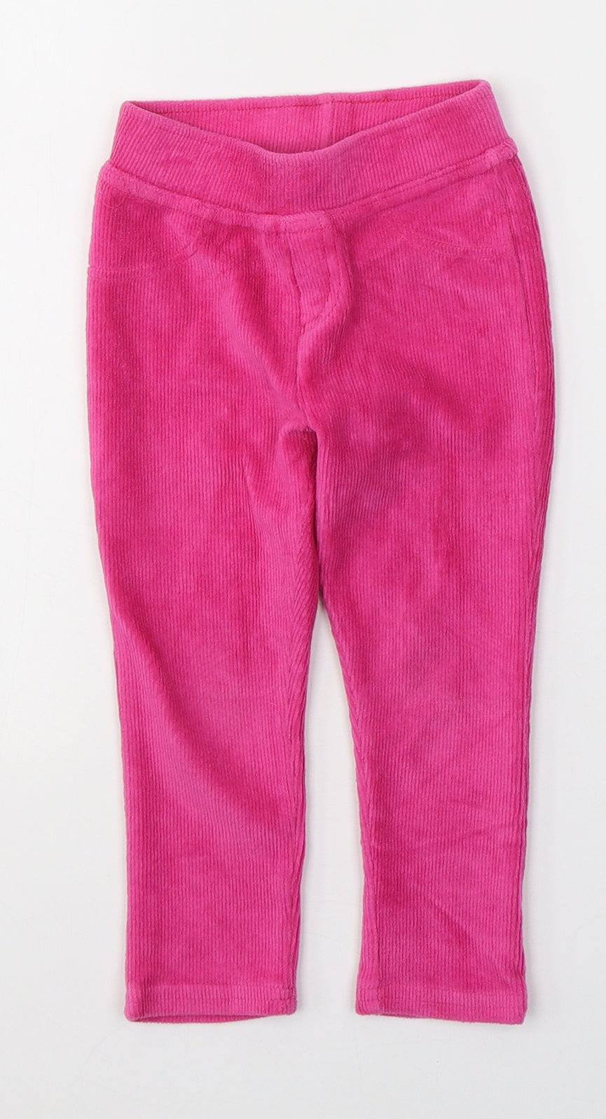 Nutmeg Girls Pink  Cotton Jogger Leggings Size 18-24 Months  Pullover