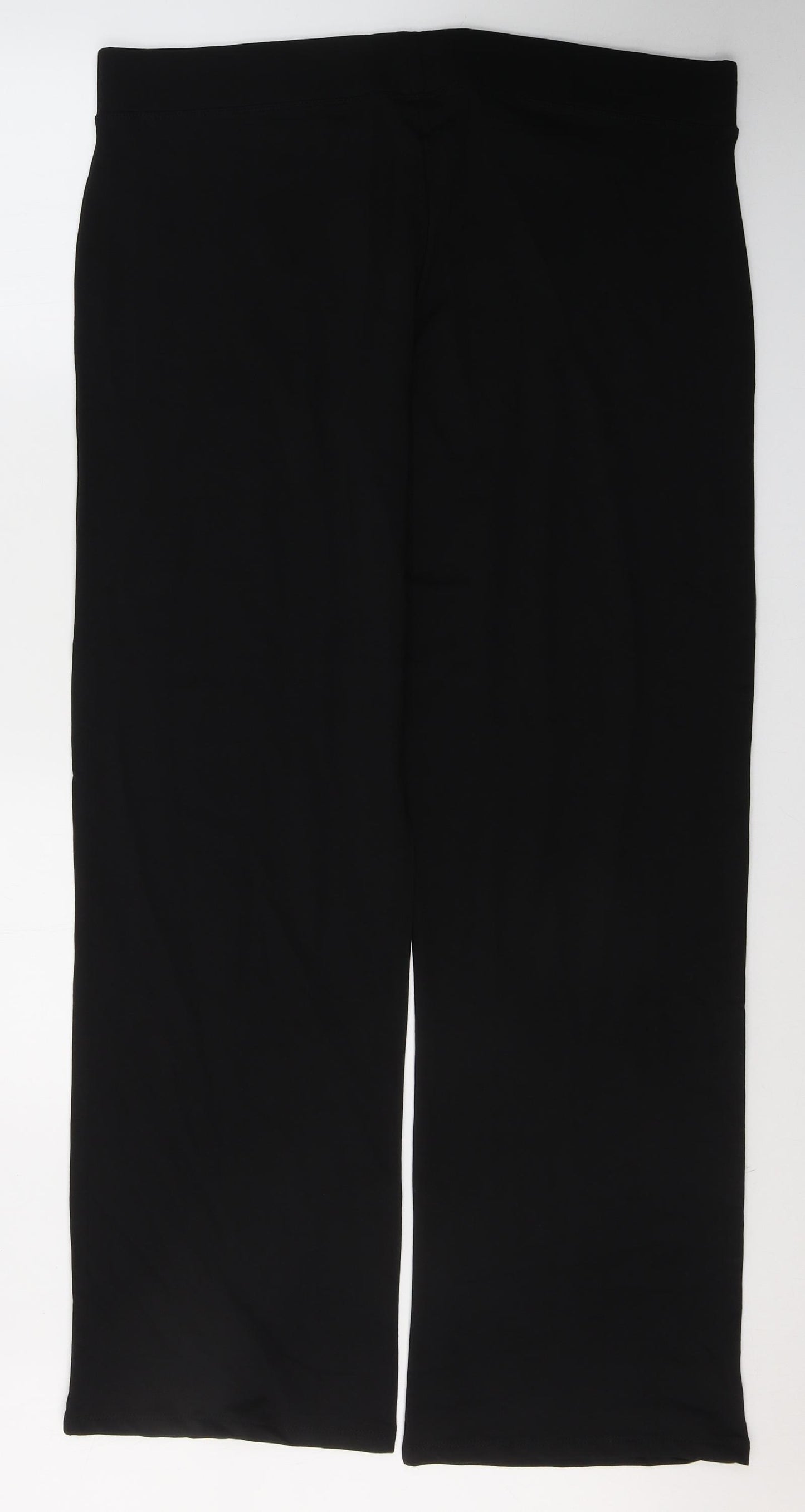 UC Womens Black  Cotton Sweatpants Trousers Size 22 L32 in Regular