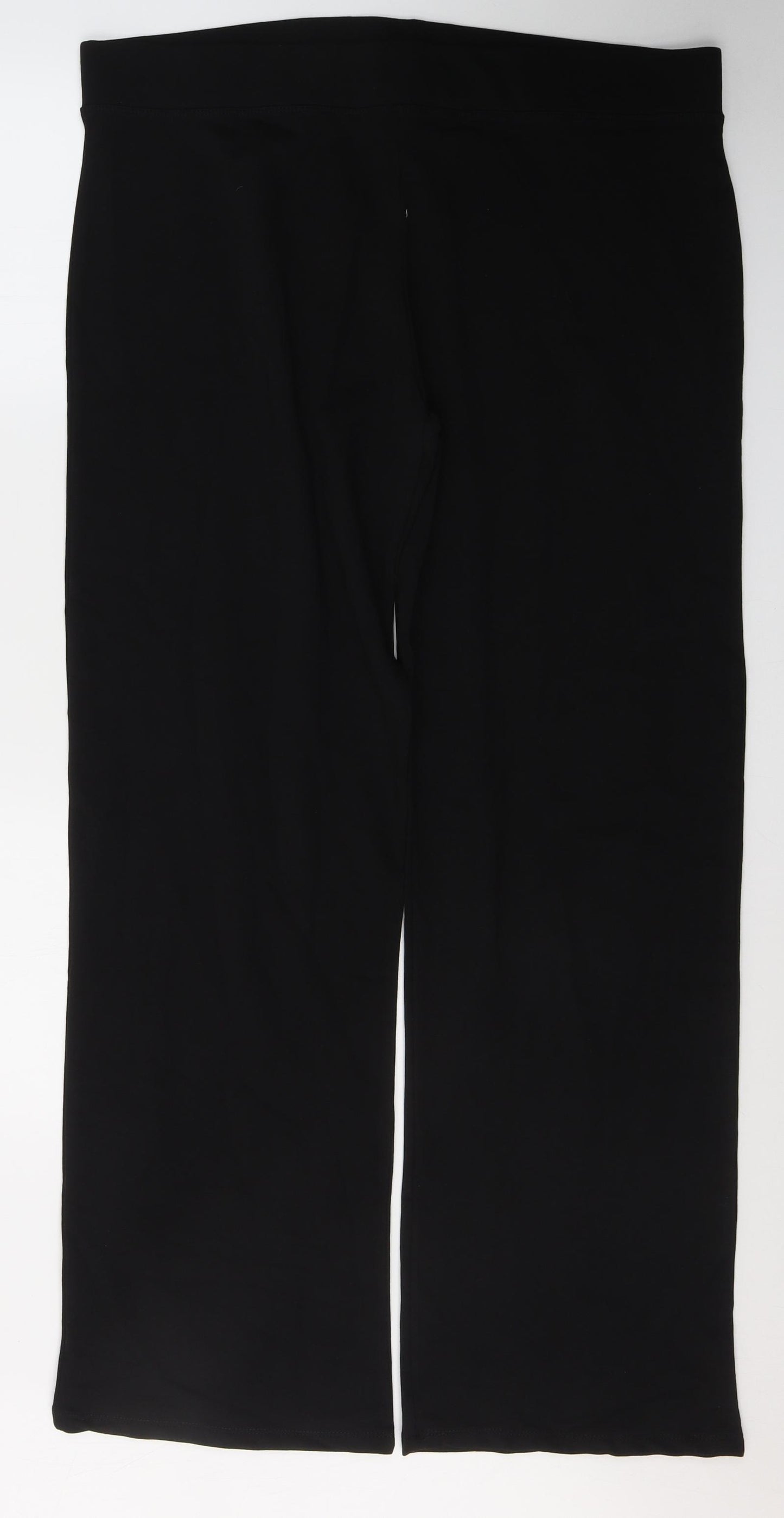 UC Womens Black  Cotton Sweatpants Trousers Size 22 L32 in Regular
