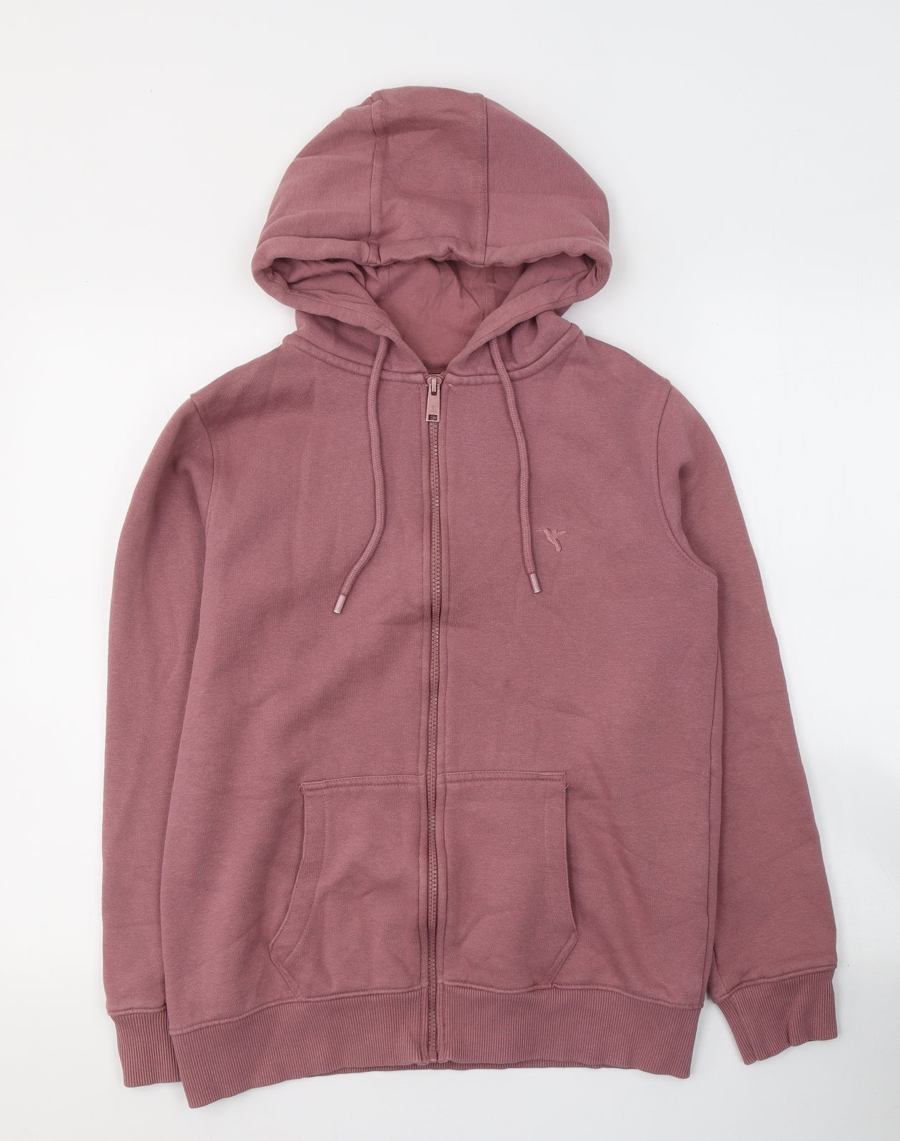 RNG Womens Pink  Cotton Full Zip Hoodie Size 12  Zip