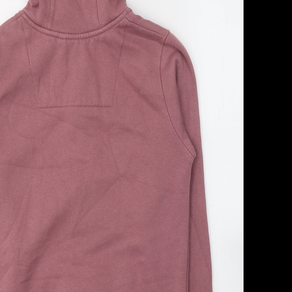 RNG Womens Pink  Cotton Full Zip Hoodie Size 12  Zip
