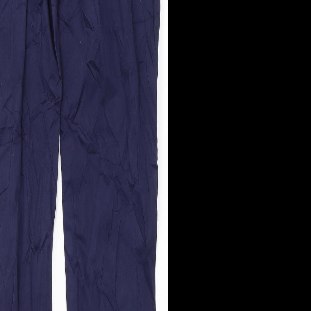 Per Una Womens Blue  Cotton Straight Jeans Size 12 L30 in Regular Button