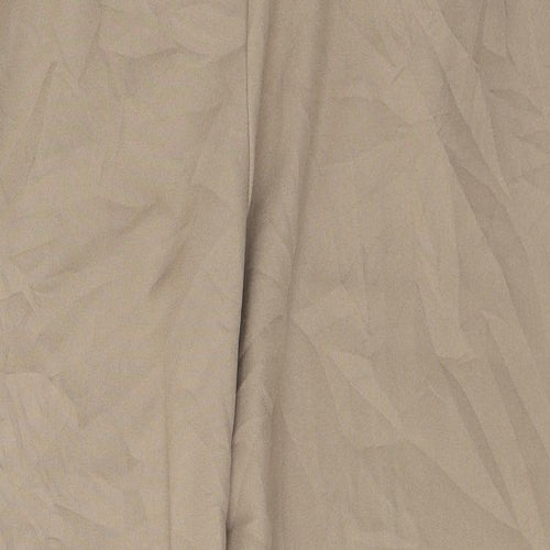 Sarah Hamilton Womens Beige  Polyester Trousers  Size 16 L27 in Regular Button