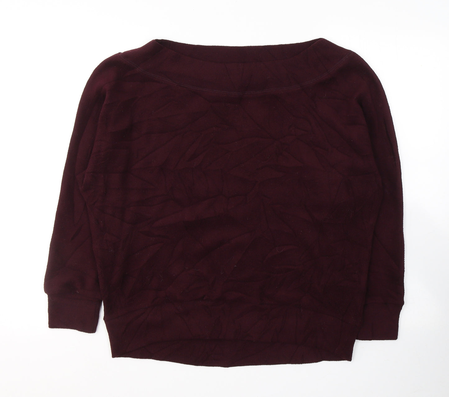 New Look Womens Red  Polyester Jersey T-Shirt Size M Round Neck