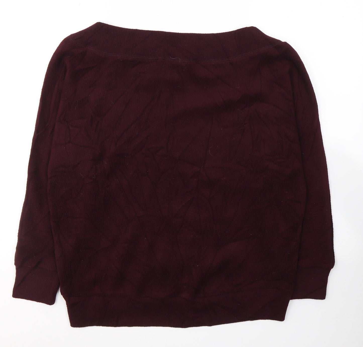 New Look Womens Red  Polyester Jersey T-Shirt Size M Round Neck