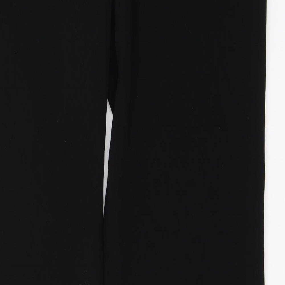 French Connection Womens Black  Polyester Trousers  Size 14 L32 in Regular Buckle