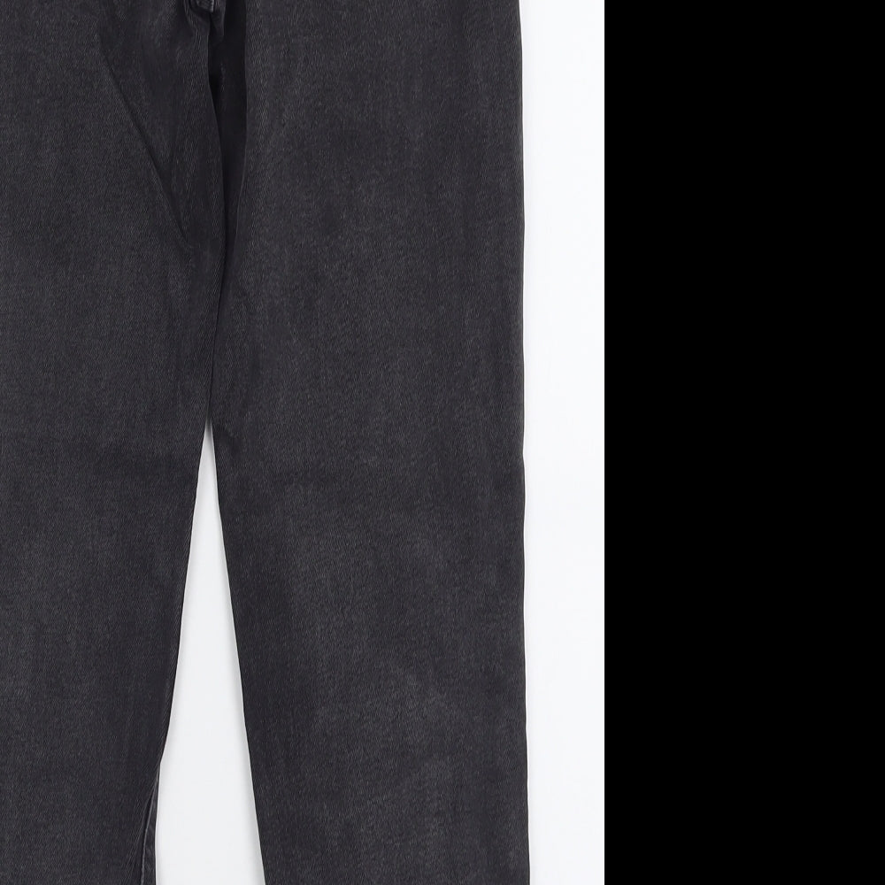 asos` Womens Black  Cotton Straight Jeans Size 26 L30 in Regular Button