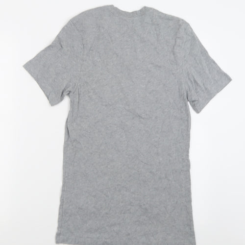 Nike Mens Grey  Cotton  T-Shirt Size XS Crew Neck