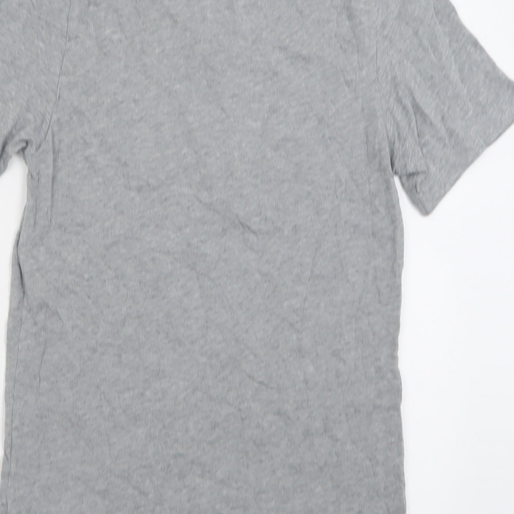 Nike Mens Grey  Cotton  T-Shirt Size XS Crew Neck
