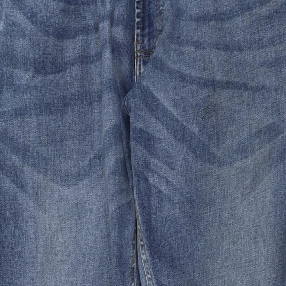 Dunnes Stores Mens Black  Cotton Straight Jeans Size 36 L30 in Regular Button