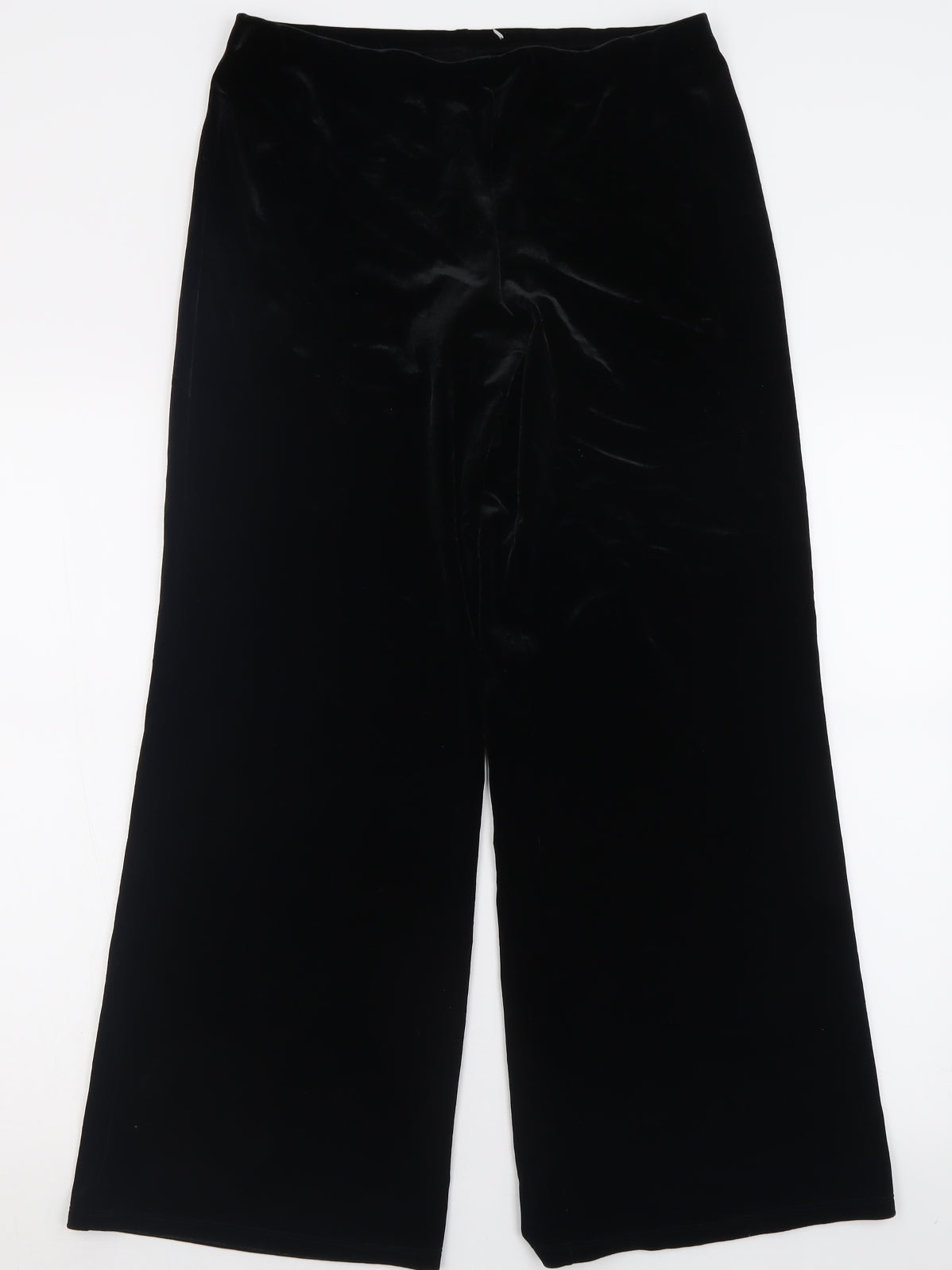 Marks and Spencer Womens Black  Polyester Trousers  Size 12 L29 in Regular
