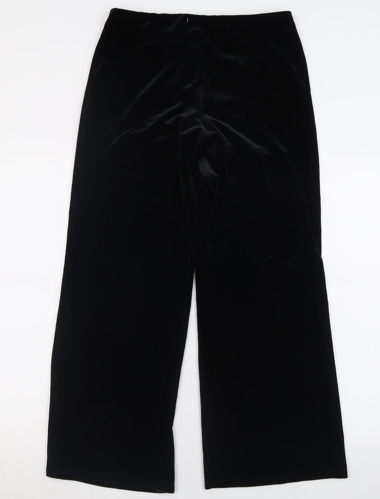 Marks and Spencer Womens Black  Polyester Trousers  Size 12 L29 in Regular