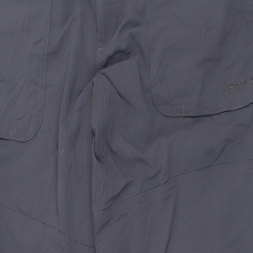 Rohan Mens Grey  Polyamide Trousers  Size 34 L30 in Regular Button
