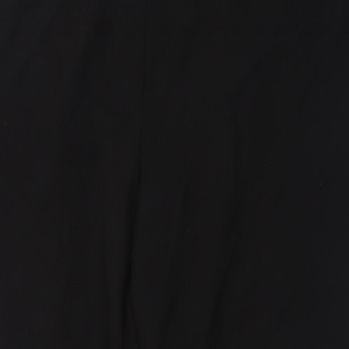 Debenhams Womens Black  Polyester Trousers  Size 16 L28 in Regular Hook & Eye