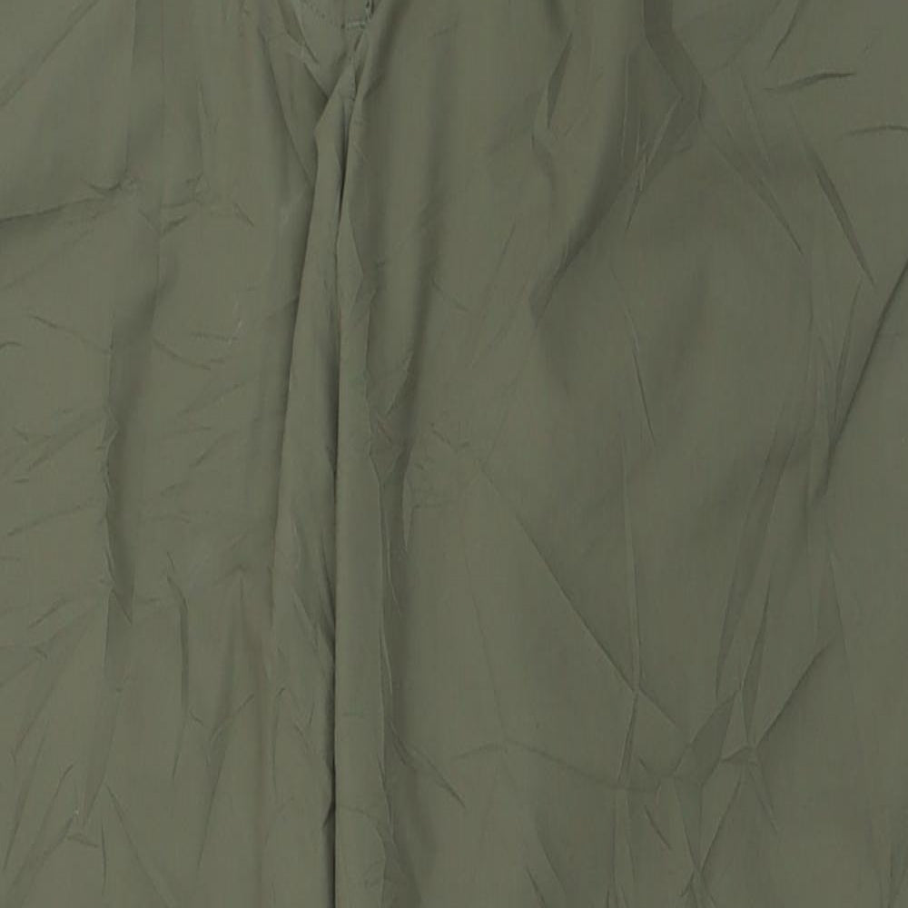 Mountain Warehouse Womens Green  Polyester Trousers  Size 12 L29 in Regular Button