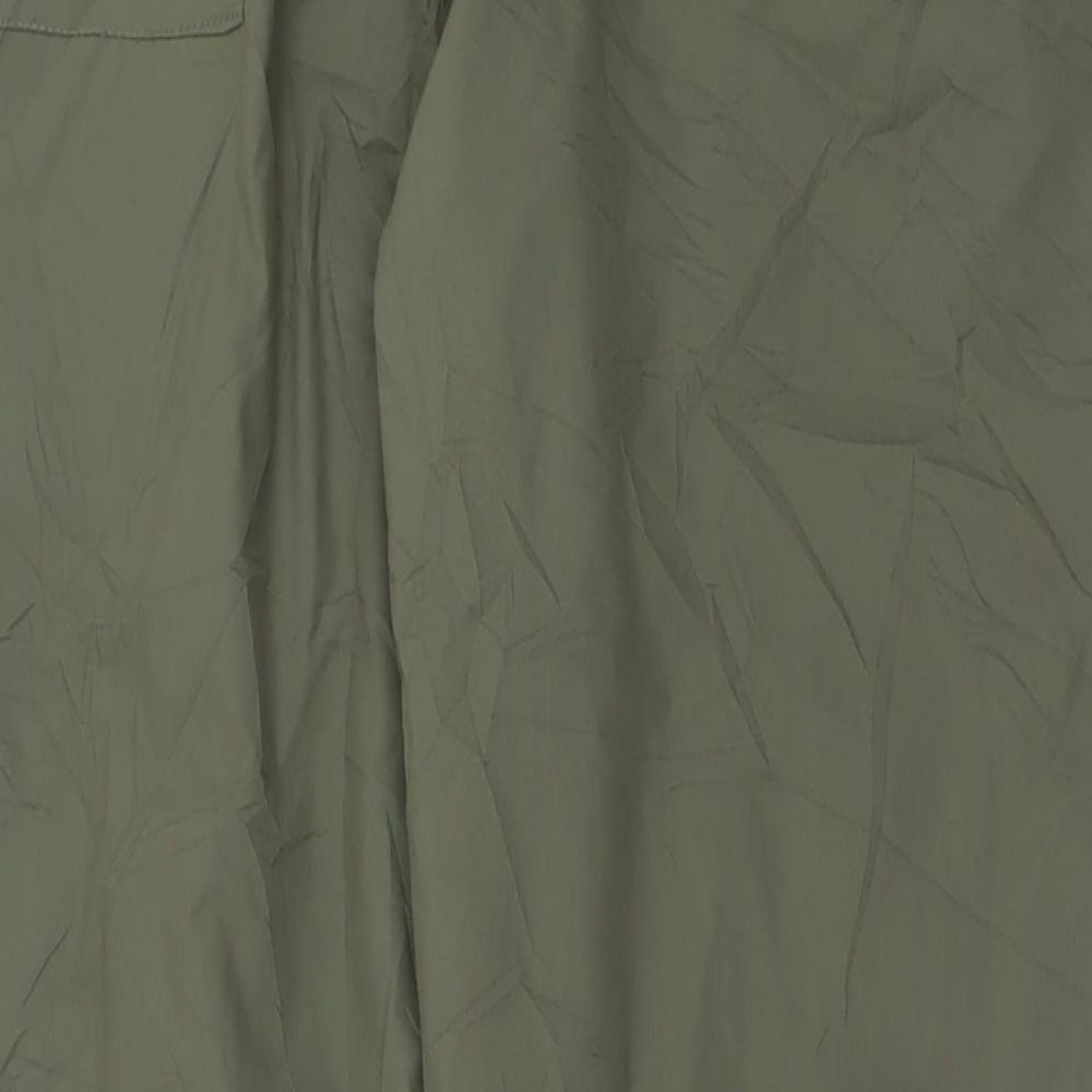 Mountain Warehouse Womens Green  Polyester Trousers  Size 12 L29 in Regular Button