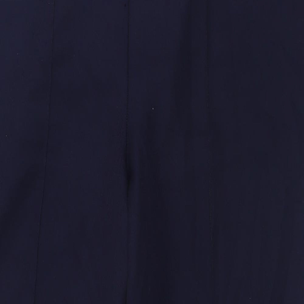 Matalan Womens Blue  Polyester Trousers  Size 12 L28 in Regular