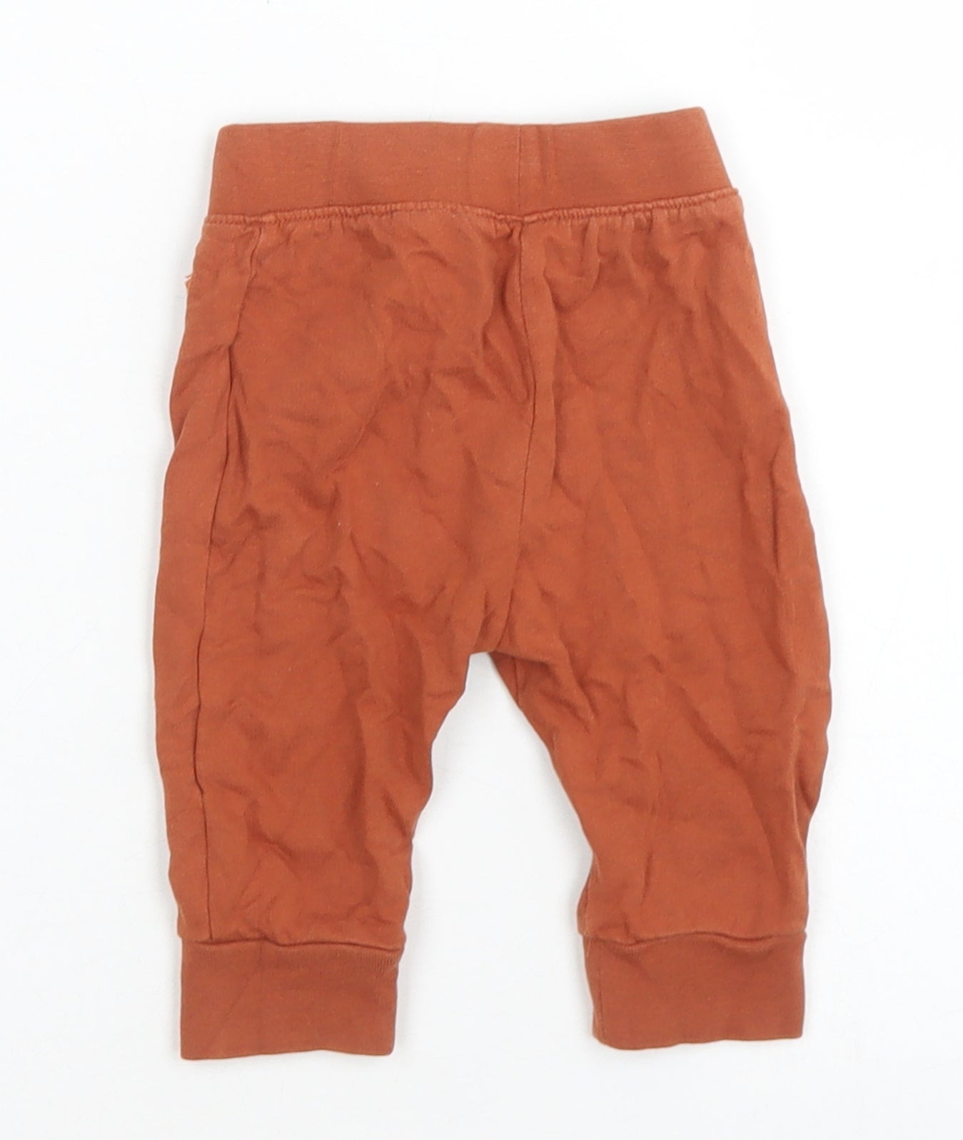 Mantaray Boys Brown  Cotton Jogger Trousers Size 3-6 Months  Drawstring