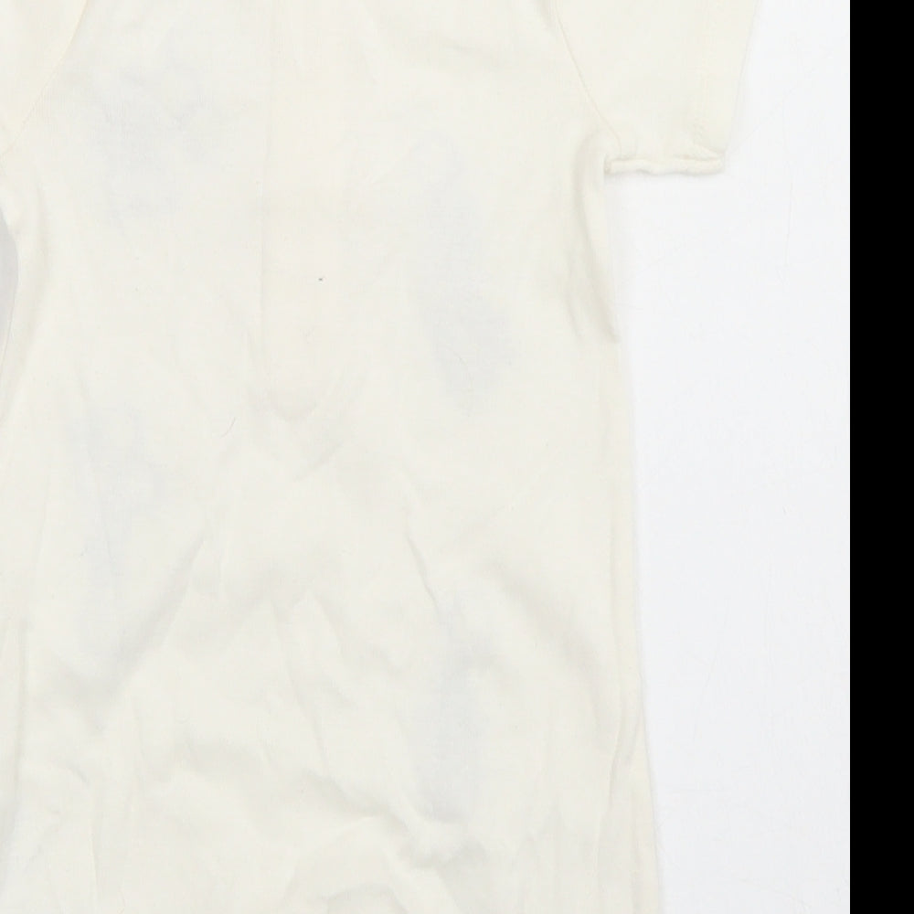 Marks and Spencer Baby Ivory  Cotton Romper One-Piece Size 3-6 Months  Snap - Peter Rabbit