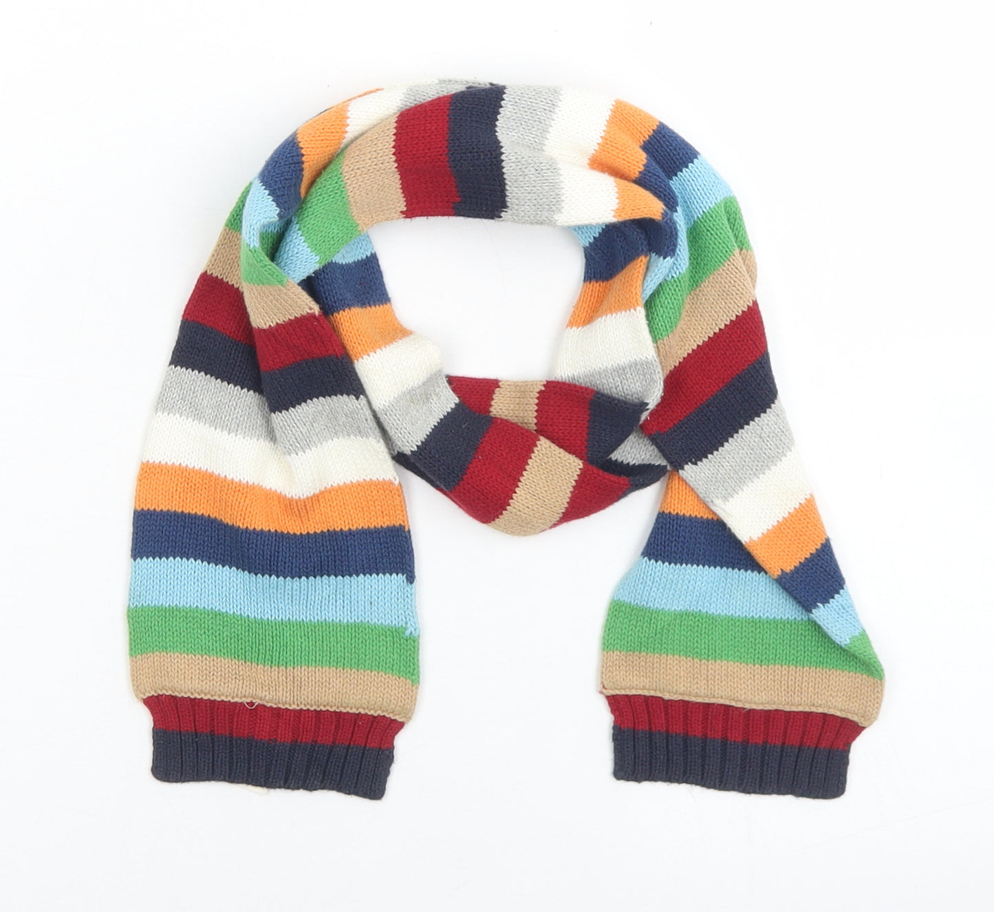 Gap Mens Multicoloured Striped Cotton Scarf  One Size