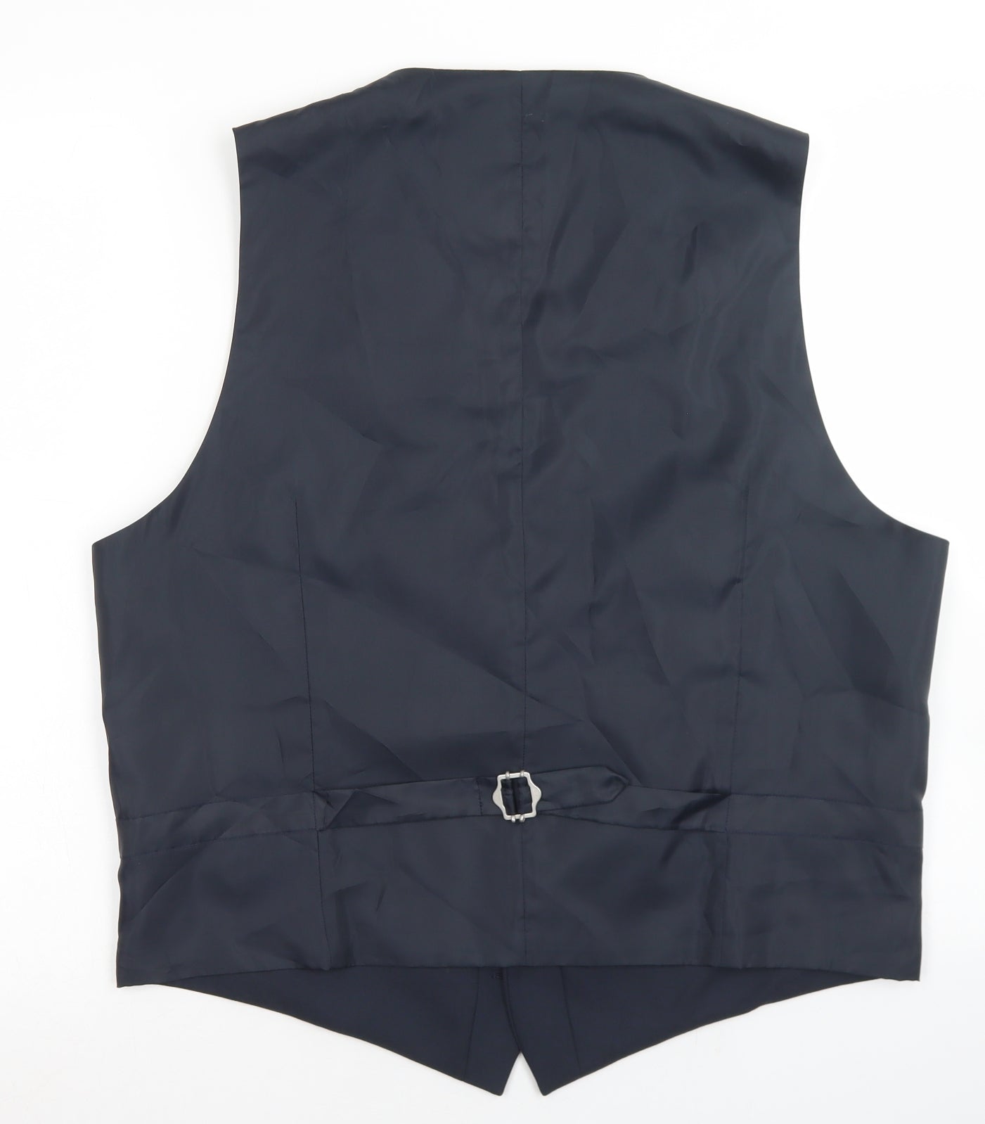 Marks and Spencer Mens Blue  Polyester Jacket Suit Waistcoat Size L