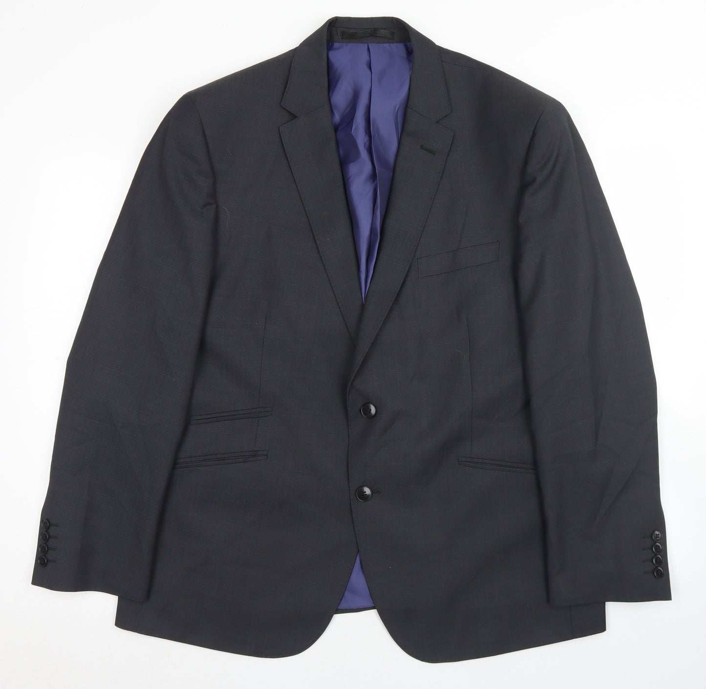 Autograph Mens Grey  Wool Jacket Blazer Size 44   - Tailored Fit