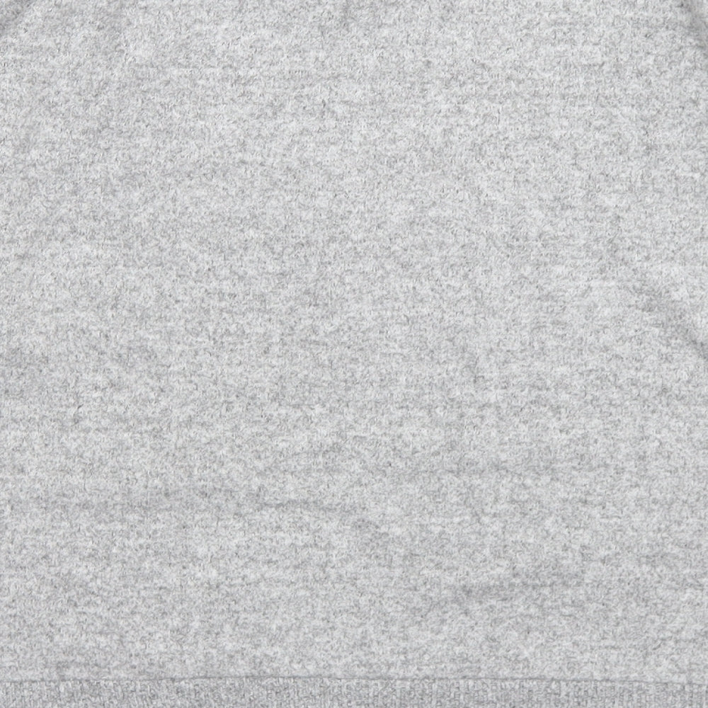 Stradivarius Womens Grey  Polyester Pullover Sweatshirt Size S