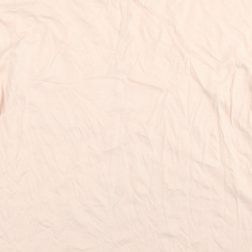 George Womens Pink  Cotton Basic T-Shirt Size 8 Crew Neck - Chest Pocket