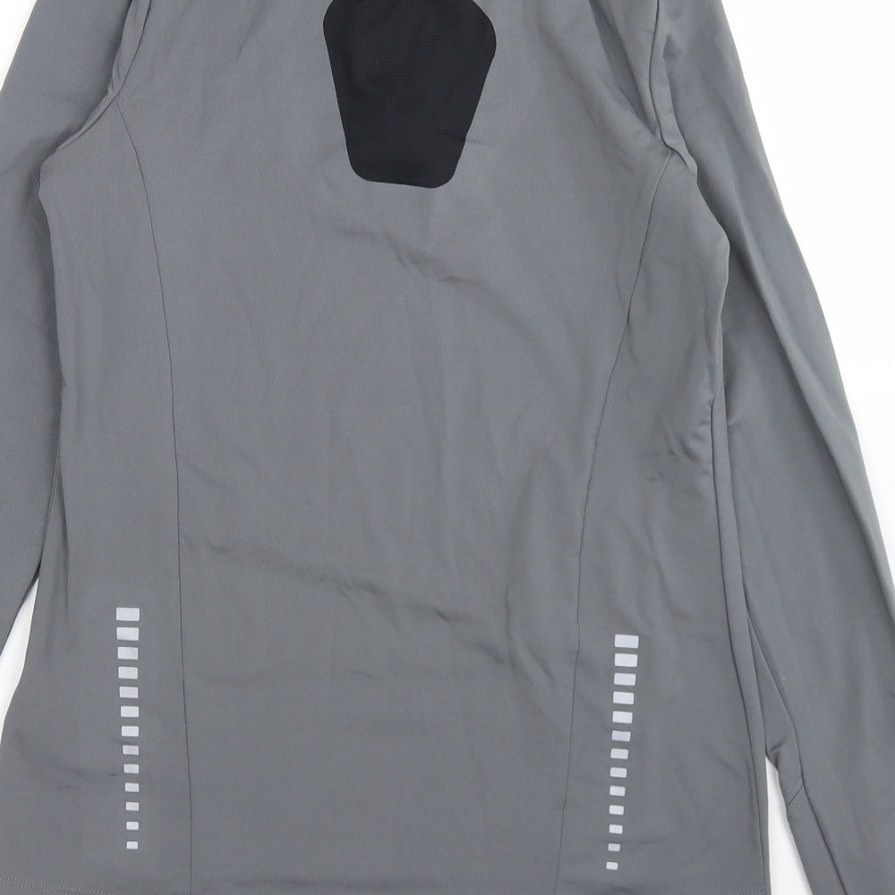 Crivit Womens Grey  Polyester Pullover Sweatshirt Size S  Zip